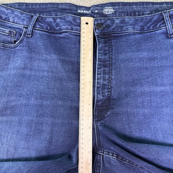 Old Navy Rockstar Super Skinny High-Rise Jeans Womens Plus Size 26 50x28 E742 - Picture 10 of 13